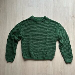 Universal Threads Open Knit Long Sleeve Green Sweater Women’s Medium